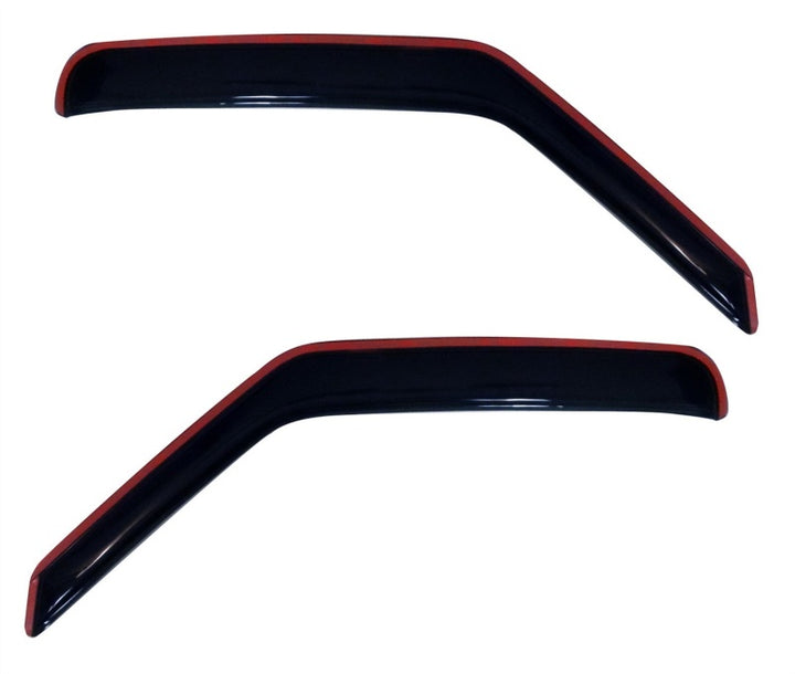 AVS 07-14 Ford E-150 Ventvisor In-Channel Window Deflectors 2pc - Smoke - Bull Strap