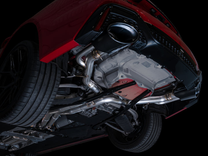 AWE Tuning 21-23 Audi C8 RS6/RS7 SwitchPath Cat-back Exhaust - Diamond Black Tips - Bull Strap