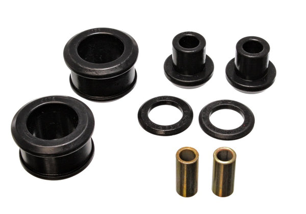 Energy Suspension 90-96 Nissan 300ZX Black Rear Differential Carrier Bushing Set (Must reuse all met - Bull Strap
