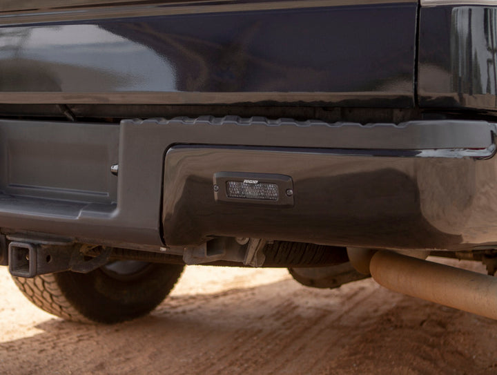 Rigid Industries SR-Q Series PRO Midnight Edition - Spot - Diffused - Pair - Bull Strap