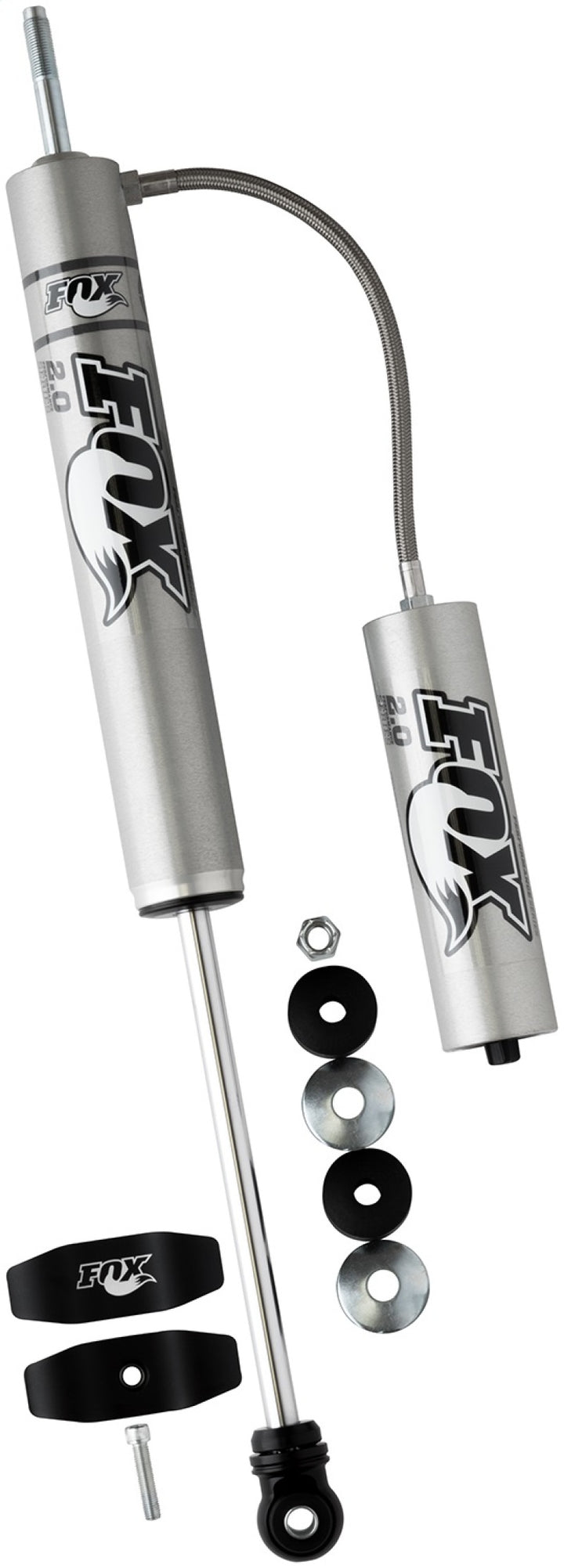 Fox 2.0 Performance Series 10.1in. Smooth Body Remote Res. Shock w/Stem Mount / Std Travel - Black - Bull Strap