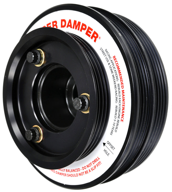 ATI Damper - 5.67in - Alum - (2) 4 & 5 Grv - Nissan - SR20 Rwd - Street - 1Pc - Bull Strap