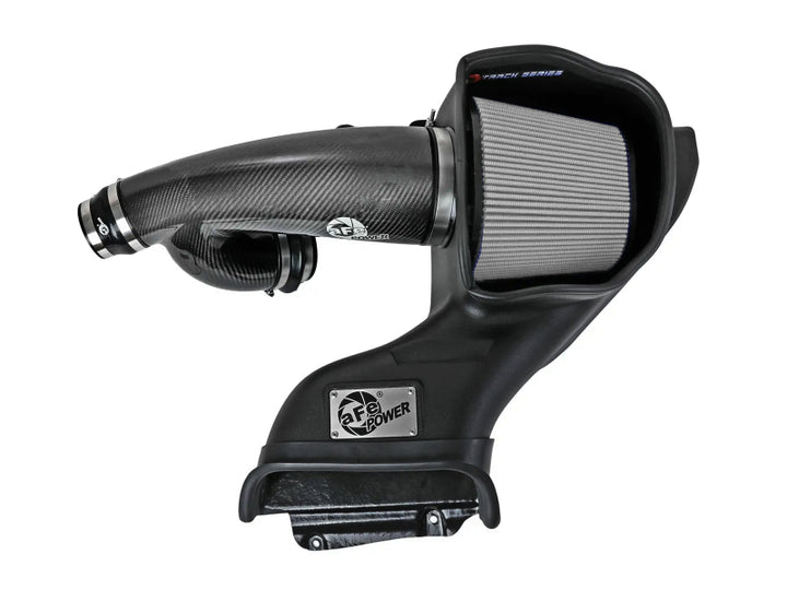 aFe 21-24 Ford F150 Raptor Track Series Carbon Fiber Cold Air Intake System w/ Pro DRY S Filter - Bull Strap