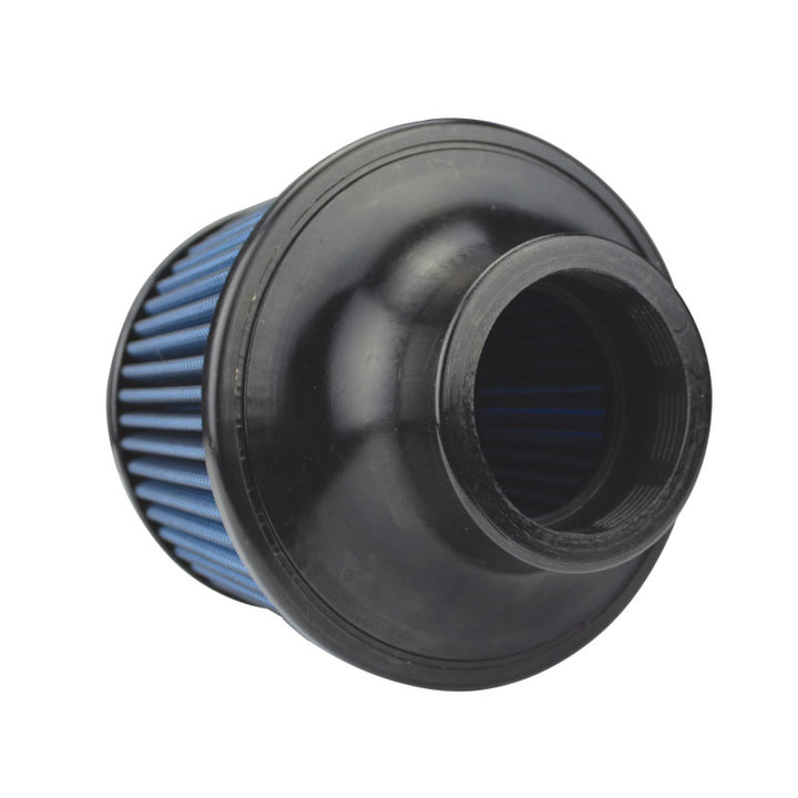Injen AMSOIL Ea Nanofiber Dry Air Filter - 2.50 Filter 6 Base / 5 Tall / 5 Top - Bull Strap