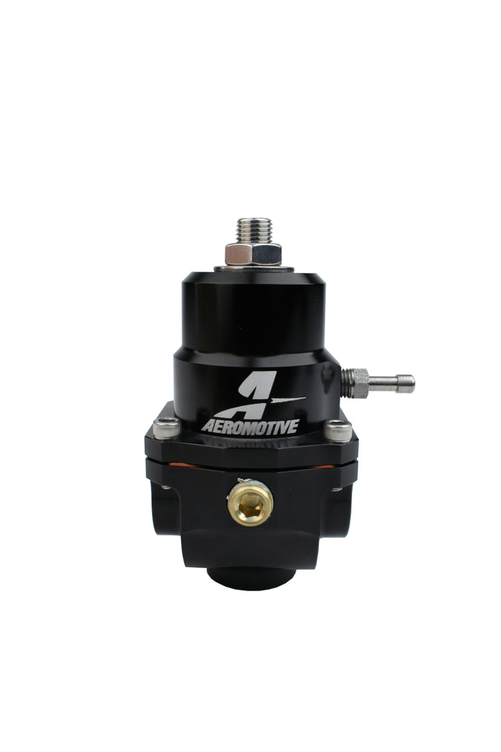 Aeromotive Adjustable Regulator - 35-75PSI - .313 Valve - (2) -08 Inlets/-08 Return - Bull Strap