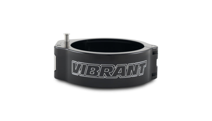 Vibrant 2.5in O.D. Aluminized HD 2.0 Clamp - Anodized Black (Clamp Only) - Bull Strap