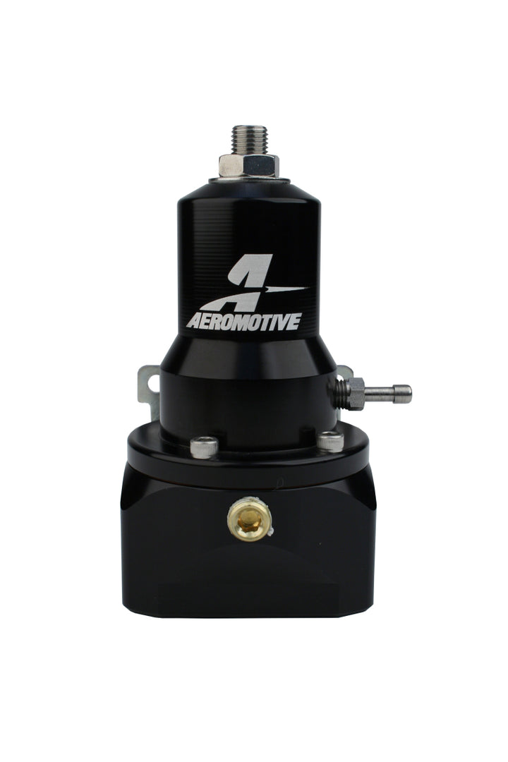Aeromotive Regulator - 30-120 PSI - .500 Valve - 2x AN-10 Inlets / AN-10 Bypass - Bull Strap