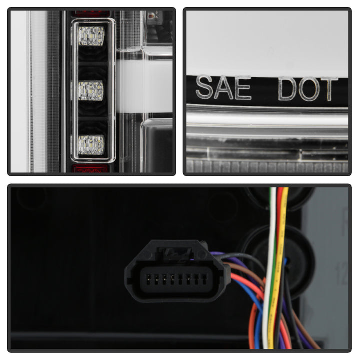 Spyder 18-20 Ford F150 w/ Rear Blind Spot LED Tail Lights - Black (ALT-YD-FF15018BS-LED-BK) - Bull Strap