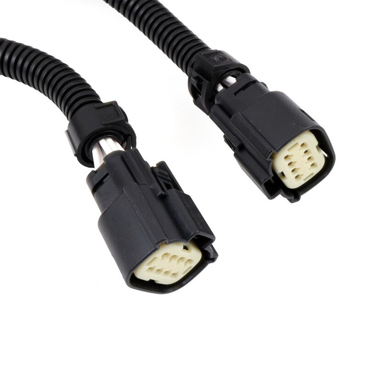 BBK 05-20 Dodge Hellcat 6.2L 6 Pin Front O2 Sensor Wire Harness Extensions 12 (pair) - Bull Strap