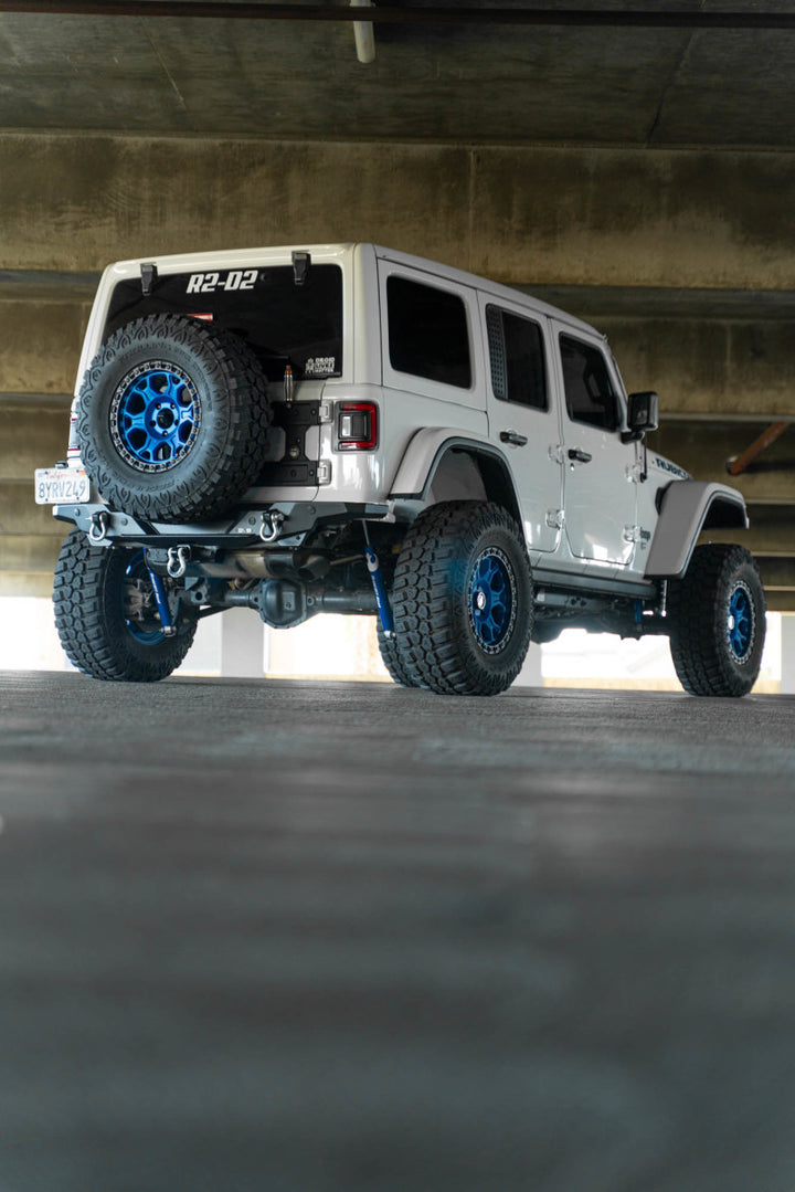DV8 Offroad 2018 Jeep Wrangler JL FS-15 Series Rear Bumper - Bull Strap