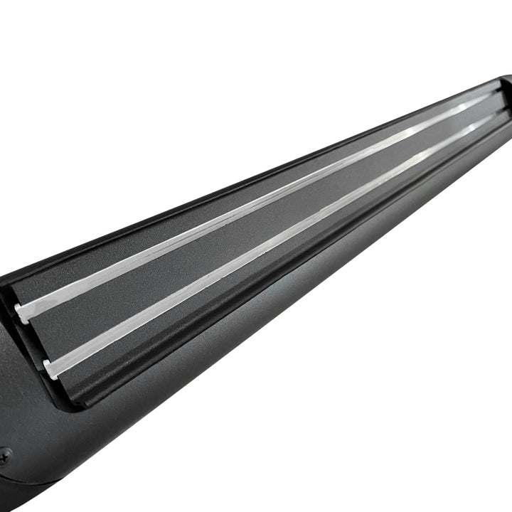 Go Rhino V-Series V3 Side Step - Universal 87in. (Fits 4DR) - Tex. Blk - Bull Strap