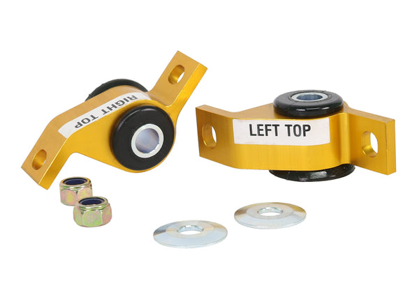 Whiteline 93-00 Subaru Impreza Non-Turbo Front Lower control arm anti-dive caster kit - Bull Strap