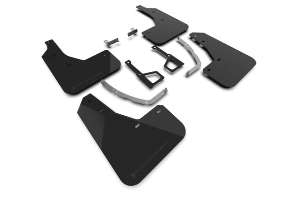 Rally Armor 2025 Hyundai Ioniq 5 XRT Black Mud Flap Black Logo - Bull Strap