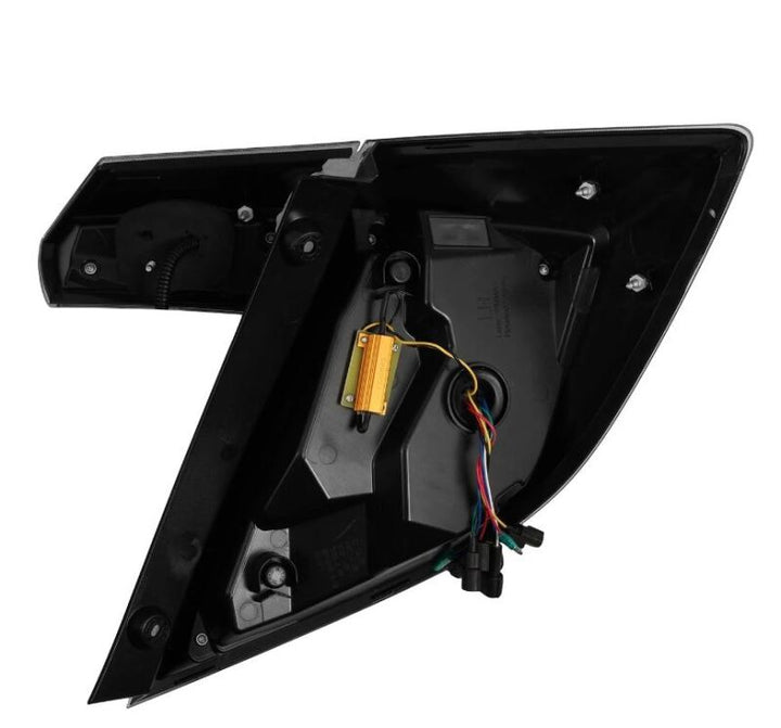 AlphaRex 16-21 Honda Civic Hatchback/ Type-R FK8 Nova-Series LED Tail Lights (Pair) - Alpha Black - Bull Strap