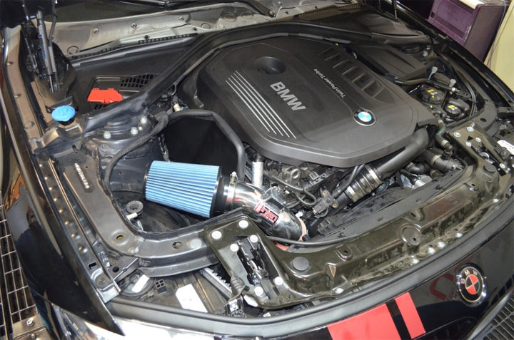 Injen 16-19 BMW 340i/340i GT 3.0L Turbo Polished Cold Air Intake - Bull Strap