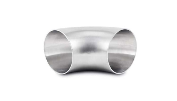 Vibrant 4.0in OD T304 SS 90 Deg Mandrel Bend Elbow (4.0in Centerline Radius) - Bull Strap