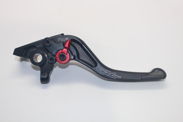 CRG 05-06 Kawasaki ZX6R/RR /04-20 Suzuki GSXR600-1000R/ 06-17 Triumph RC2 Brake Lever- Short Black - Bull Strap