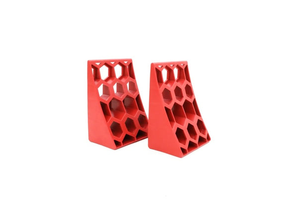 Weigh Safe Wheel Chock Set - 2 Wheel Chocks - Bull Strap