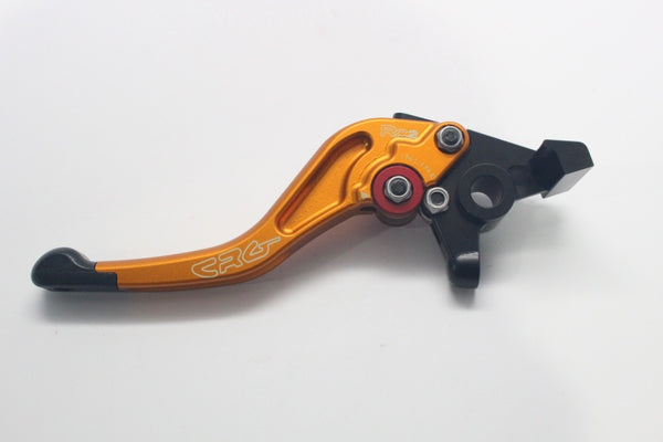 CRG 05-06 Kawasaki ZX6R/RR /04-20 Suzuki GSXR600-1000R/ 06-17 Triumph RC2 Brake Lever- Short Gold - Bull Strap