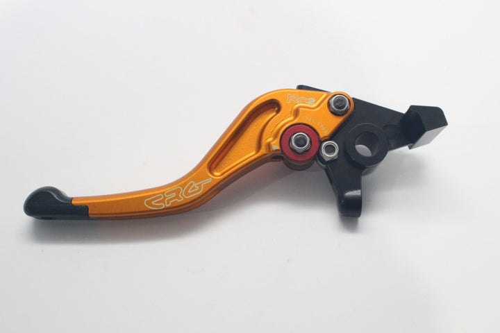 CRG 05-06 Kawasaki ZX6R/RR /04-20 Suzuki GSXR600-1000R/ 06-17 Triumph RC2 Brake Lever- Short Gold - Bull Strap