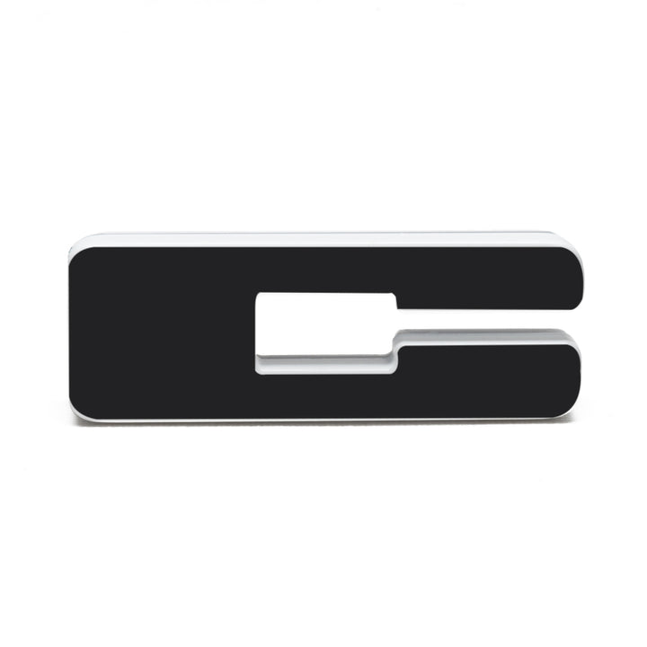 ORACLE Lighting Universal Illuminated LED Letter Badges - Matte Blk Surface Finish - C - Bull Strap