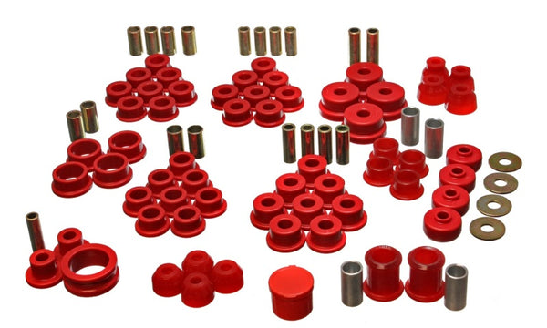 Energy Suspension 84-95 Chevrolet Corvette Red Hyper-flex Master Bushing Set - Bull Strap
