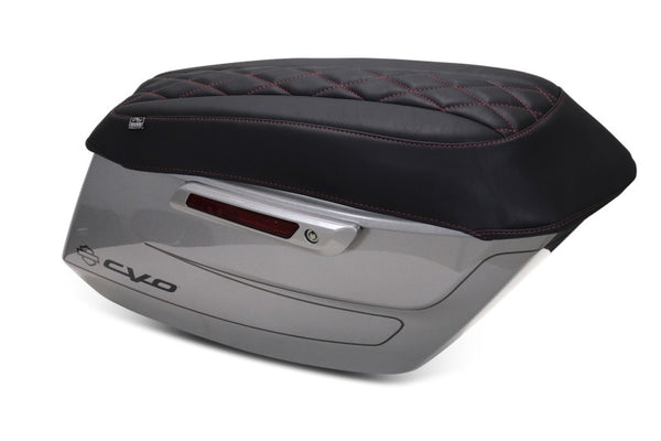 Mustang 23-25 Harley CVO Road Glide (ST) Deluxe Diamond Saddlebag Lid Covers - Bull Strap