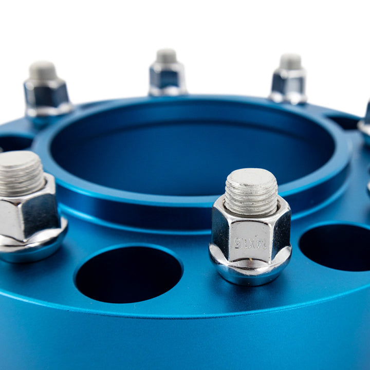 Borne Off-Road Wheel Spacers - 6x139.7 - 78.1 - 38.1mm - M14x1.5 - Blue - Bull Strap