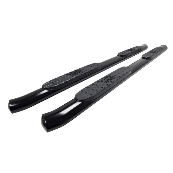 Westin 24-25 Toyota Tacoma Double Cab PRO TRAXX 4 Oval Nerf Step Bars - Black - Bull Strap
