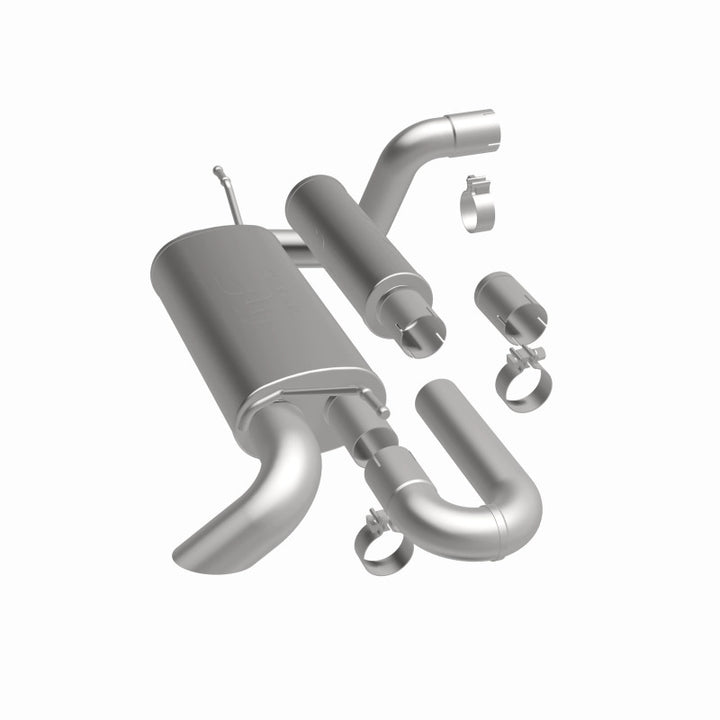 MagnaFlow 18-23 Jeep Wrangler JL 2.0L/3.6L Overland Series Axle-Back Exhaust - Bull Strap