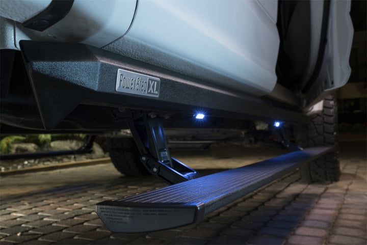 AMP Research 2020 Ford F250/350/450 SuperCrew Cab PowerStep XL - Black - Bull Strap