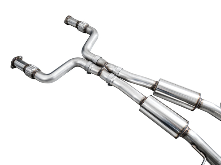AWE 2023 Nissan Z RZ34 RWD Track Edition Catback Exhaust System w/ Diamond Black Tips - Bull Strap