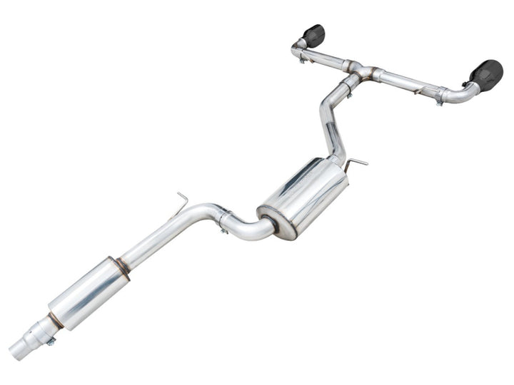 AWE 2022 VW GTI MK8 Touring Edition Exhaust - Diamond Black Tips - Bull Strap