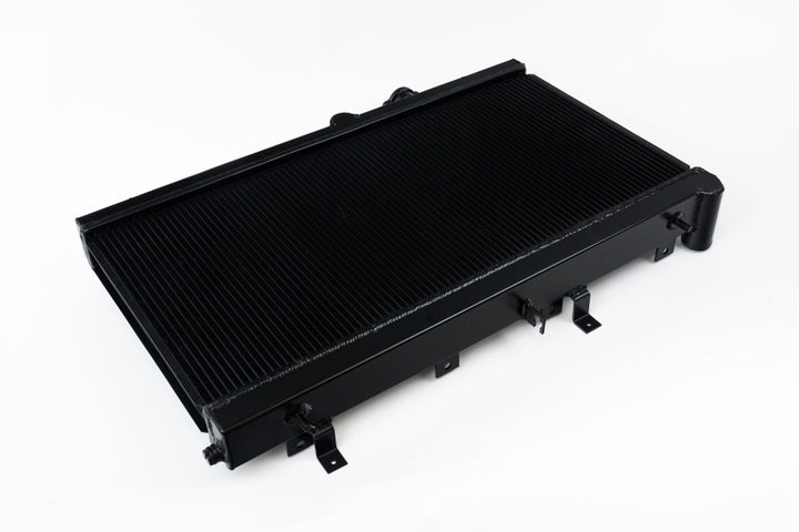 CSF 02-07 Subaru WRX/STI Radiator - Black Finish - Bull Strap
