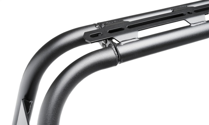 N-Fab ARC Sports Bar 20-22 Jeep Gladiator - Textured Black(Roll-N-Lock Cover Fitment Only) - Bull Strap