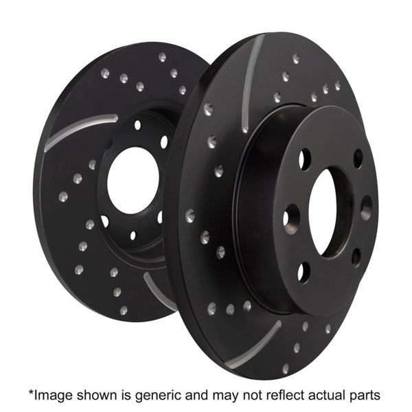 EBC 09-14 Mini Hardtop 1.6 Turbo J.C Works GD Sport Rear Rotors - Bull Strap