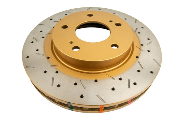 DBA 7/90-96 Turbo/6/89-96 Non-Turbo 300ZX Front Drilled & Slotted 4000 Series Rotor - Bull Strap