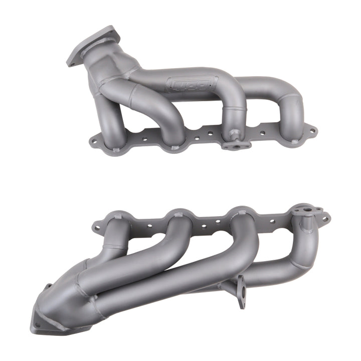BBK 99-04 GM Truck SUV 4.8 5.3 Shorty Tuned Length Exhaust Headers - 1-3/4 Titanium Ceramic - Bull Strap