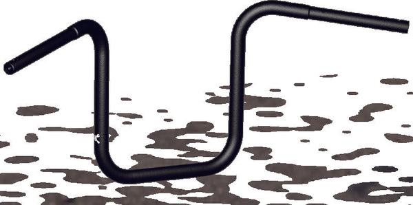 Burly Brand Ape Hanger 12in - Black - Bull Strap