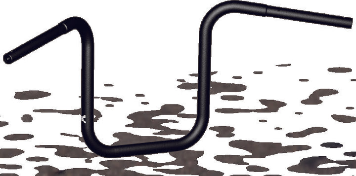 Burly Brand Ape Hanger 12in - Black - Bull Strap