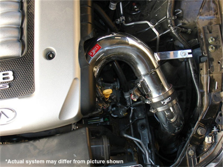 Injen 06-08 M45 4.5L V8 Polished Cold Air Intake - Bull Strap