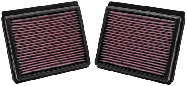 K&N Replacement Air Filter INFINITI M35 3.5L V6; 09-10 (2 PER BOX) - Bull Strap