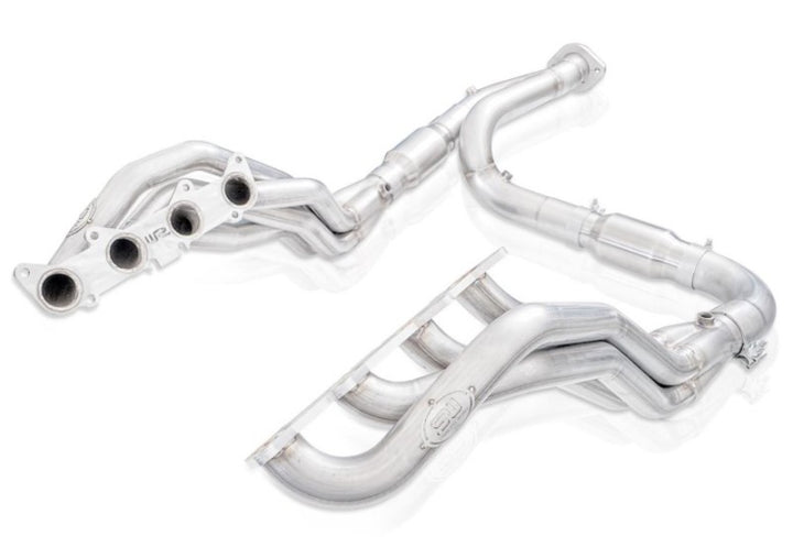 Stainless Works 15-19 Ford F-150 5.0L Catted Factory Connect Headers 1-7/8in Primaries 3in Collector - Bull Strap