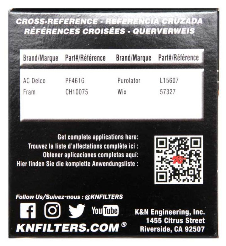 K&N 2019 BMW M2 3.0L/M4 3.0L Cartridge Oil Filter - Bull Strap