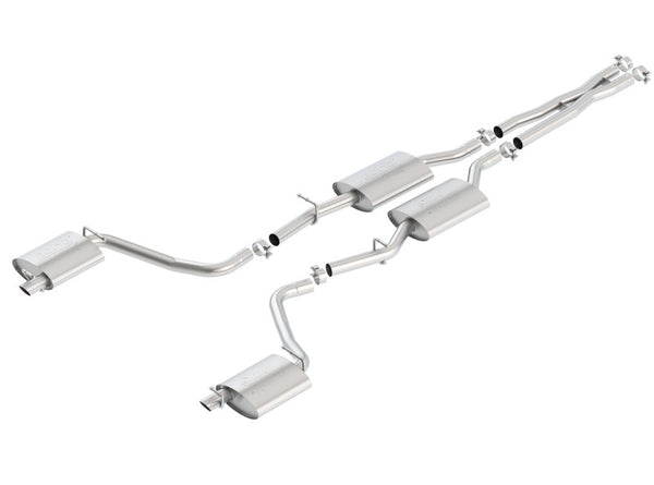 Borla 2015 Dodge Challenger 3.6L V6 ATAK Catback Exhaust No Tips Factory Valance - Bull Strap