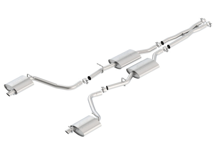 Borla 2015 Dodge Challenger 3.6L V6 ATAK Catback Exhaust No Tips Factory Valance - Bull Strap