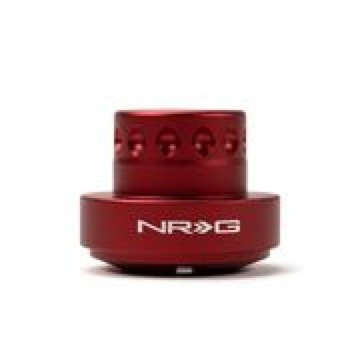 NRG Short Hub Adapter 96-00 Honda Civic / 94-02 Accord / 01-07 Fit - Matte Red - Bull Strap