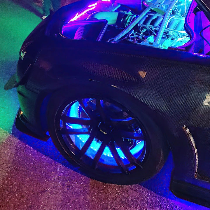 Oracle LED Illuminated Wheel Rings - ColorSHIFT Dynamic - ColorSHIFT - Dynamic - Bull Strap