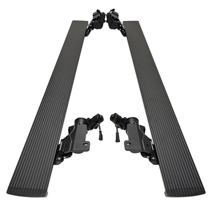 Westin 2024 Toyota Tacoma Double Cab Pro-E Electric Running Boards - Textured Black - Bull Strap