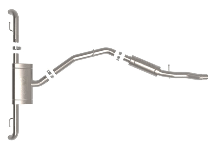 aFe MACH Force-Xp 17-21 Audi Q5 L4-2.0L (T) 3in to 2.5in Stainless Steel Cat-Back Exhaust System - Bull Strap